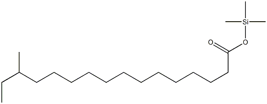 14-Methylhexadecanoic acid trimethylsilyl ester Structure