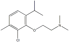 2-[2-Chloro-3-methyl-6-(1-methylethyl)phenoxy]-N,N-dimethylethanamine 구조식 이미지