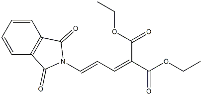 2-[3-(1,3-Dioxoisoindolin-2-yl)-2-propenylidene]malonic acid diethyl ester Structure