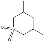 3,5-Dimethyltetrahydro-2H-thiopyran 1,1-dioxide Structure