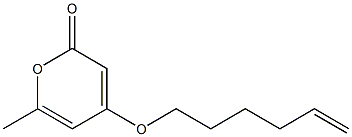 6-Methyl-4-(5-hexenyloxy)-2-pyrone 구조식 이미지