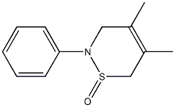 2-(Phenyl)-4,5-dimethyl-3,6-dihydro-2H-1,2-thiazine 1-oxide 구조식 이미지