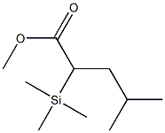 4-Methyl-2-(trimethylsilyl)pentanoic acid methyl ester Structure