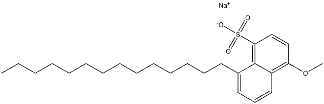 4-Methoxy-8-tetradecyl-1-naphthalenesulfonic acid sodium salt 구조식 이미지