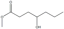 4-Hydroxyheptanoic acid methyl ester Structure