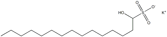 1-Hydroxypentadecane-1-sulfonic acid potassium salt 구조식 이미지