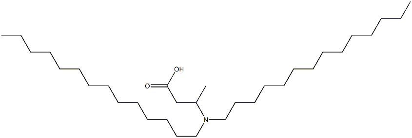 3-(Ditetradecylamino)butyric acid 구조식 이미지