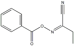 1-Cyanopropanal O-benzoyl oxime Structure