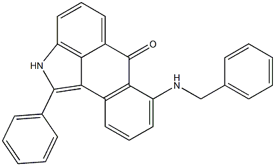 1-Phenyl-7-(benzylamino)naphth[1,2,3-cd]indol-6(2H)-one 구조식 이미지