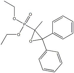 [2-Methyl-3,3-diphenyloxiranyl]phosphonic acid diethyl ester Structure