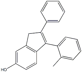2-(Phenyl)-3-(2-methylphenyl)-1H-inden-6-ol 구조식 이미지