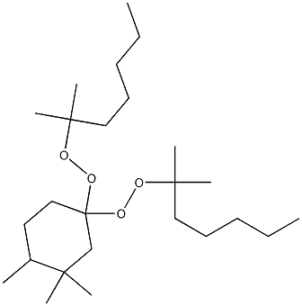 3,3,4-Trimethyl-1,1-bis(1,1-dimethylhexylperoxy)cyclohexane Structure