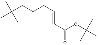 (E)-5,7,7-Trimethyl-2-octenoic acid tert-butyl ester 구조식 이미지