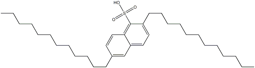 2,6-Didodecyl-1-naphthalenesulfonic acid 구조식 이미지