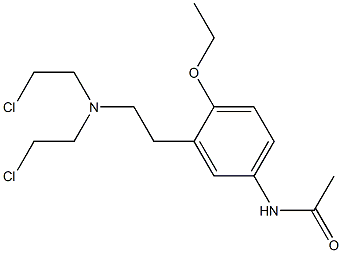 3'-[2-[Bis(2-chloroethyl)amino]ethyl]-4'-ethoxyacetanilide Structure