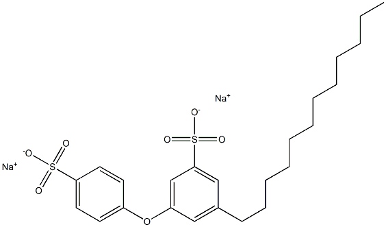 3-Dodecyl[oxybisbenzene]-5,4'-disulfonic acid disodium salt 구조식 이미지