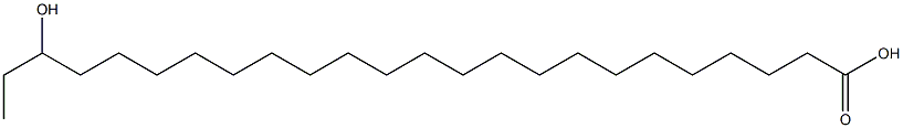 22-Hydroxytetracosanoic acid 구조식 이미지