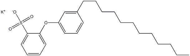 2-(3-Dodecylphenoxy)benzenesulfonic acid potassium salt 구조식 이미지