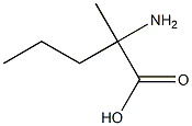 2-Amino-2-methylvaleric acid 구조식 이미지