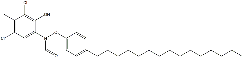 2-(4-Pentadecylphenoxyformylamino)-4,6-dichloro-5-methylphenol Structure