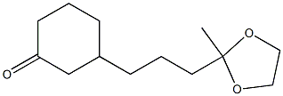 2-Methyl-2-[3-(3-oxocyclohexyl)propyl]-1,3-dioxolane 구조식 이미지