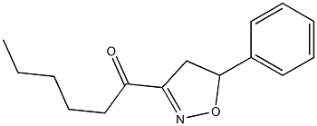 3-Hexanoyl-5-phenyl-2-isoxazoline 구조식 이미지