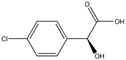 (2S)-2-Hydroxy-2-(4-chlorophenyl)acetic acid 구조식 이미지