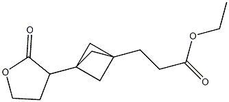 3-[(2-Oxotetrahydrofuran)-3-yl]bicyclo[1.1.1]pentane-1-propionic acid ethyl ester Structure