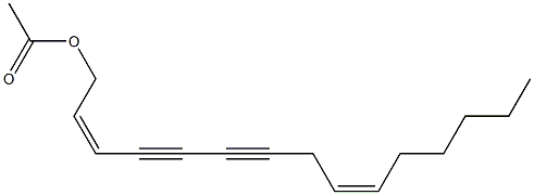 (2Z,9Z)-1-Acetoxy-2,9-pentadecadiene-4,6-diyne 구조식 이미지