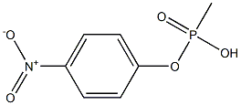 Methylphosphonic acid 4-nitrophenyl ester 구조식 이미지