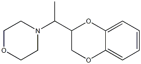 2-(1-Morpholinoethyl)-1,4-benzodioxane Structure