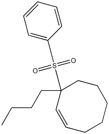 3-Butyl-3-(phenylsulfonyl)cyclooctene 구조식 이미지