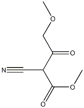 2-Cyano-3-oxo-4-methoxybutyric acid methyl ester Structure