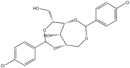 2-O,5-O:3-O,6-O-Bis(4-chlorobenzylidene)-L-glucitol Structure