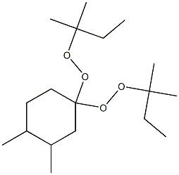 3,4-Dimethyl-1,1-bis(tert-pentylperoxy)cyclohexane 구조식 이미지