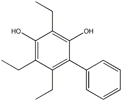 4-Phenyl-2,5,6-triethylbenzene-1,3-diol Structure