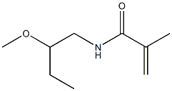 N-(2-Methoxybutyl)methacrylamide 구조식 이미지