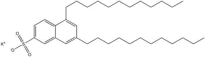 5,7-Didodecyl-2-naphthalenesulfonic acid potassium salt 구조식 이미지