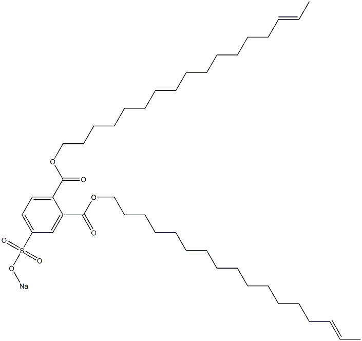 4-(Sodiosulfo)phthalic acid di(15-heptadecenyl) ester 구조식 이미지