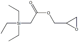 Triethylsilylacetic acid oxiran-2-ylmethyl ester 구조식 이미지