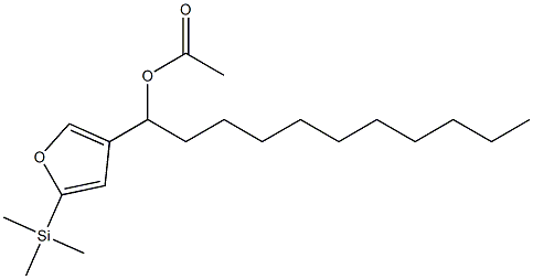 Acetic acid 1-[5-(trimethylsilyl)-3-furyl]undecyl ester 구조식 이미지