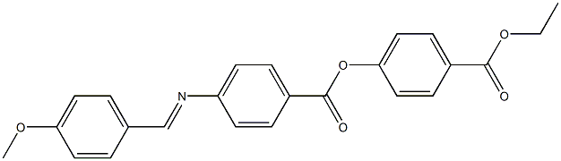 4-[4-(4-Methoxybenzylideneamino)benzoyloxy]benzoic acid ethyl ester 구조식 이미지