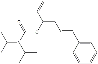 N,N-Diisopropylcarbamic acid (3Z)-6-phenyl-1,3,5-hexatrien-3-yl ester Structure