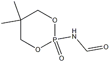 2-(Formylamino)-2-oxo-5,5-dimethyl-1,3,2-dioxaphosphorinane 구조식 이미지