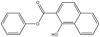 Hydroxy-2-naphthoic acid phenyl ester 구조식 이미지
