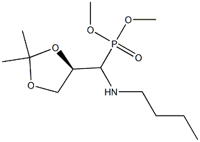 [(R)-(2,2-Dimethyl-1,3-dioxolan-4-yl)(butylamino)methyl]phosphonic acid dimethyl ester Structure