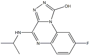 4-Isopropylamino-8-fluoro-1-hydroxy[1,2,4]triazolo[4,3-a]quinoxaline 구조식 이미지