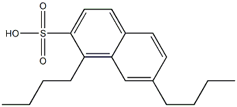 1,7-Dibutyl-2-naphthalenesulfonic acid 구조식 이미지