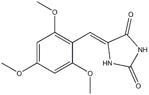5-[2,4,6-Trimethoxybenzylidene]imidazolidine-2,4-dione Structure