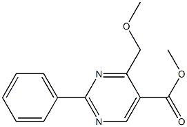 2-Phenyl-4-methoxymethylpyrimidine-5-carboxylic acid methyl ester 구조식 이미지